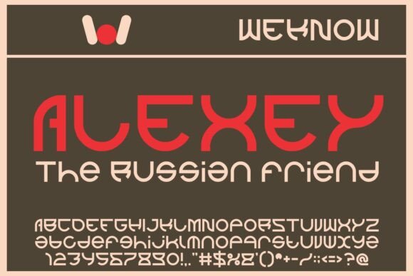 Alexey: A Versatile and Stylish Display Font for Creative Projects