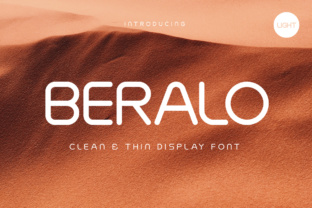 Beralo Light: A Modern, Versatile All Caps Font for Designers
