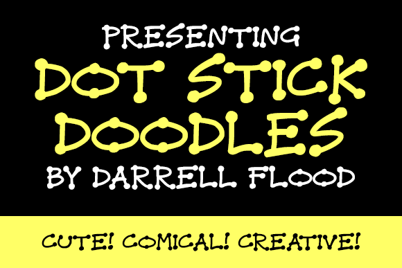 Dot Stick Doodles: A Creative Journey with a Cute, Friendly Font