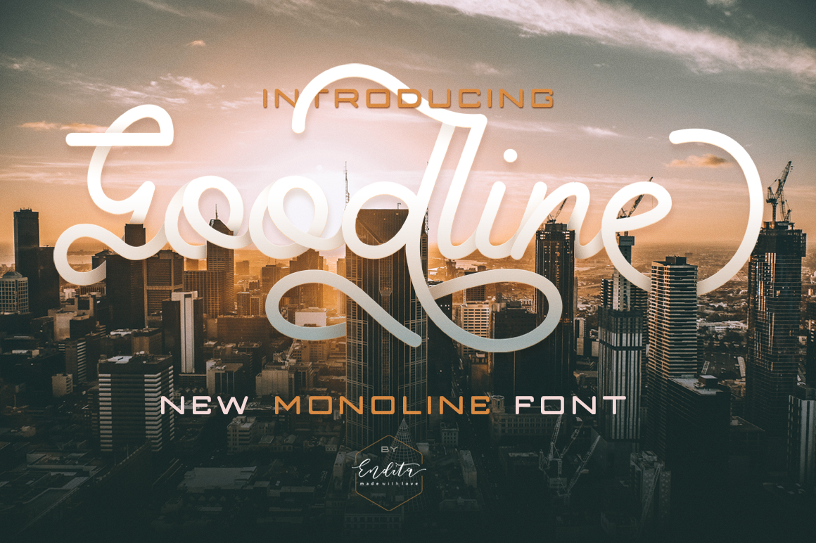 Goodline - Monoline: A Modern Font for Graceful Design
