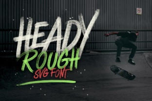 Heady Rough: A Unique Brush-Style Font for Creative Projects