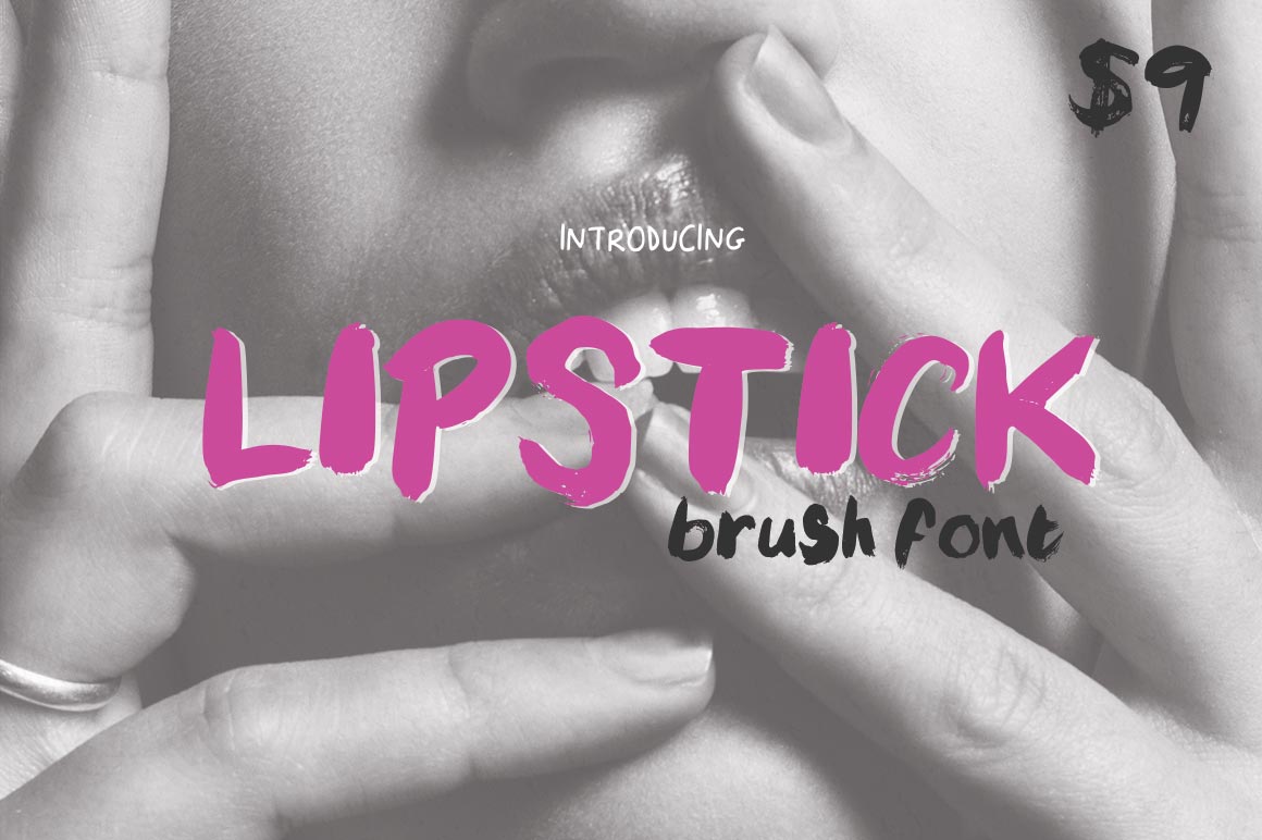 Lipstick Brush: A Bold and Textured Font for Edgy Designs