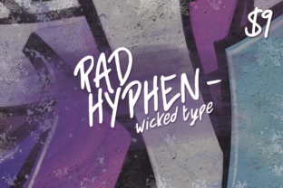 Rad Hyphen: A Bold, Handwritten Font with Street Edge