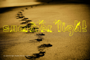 Summer Light: A Vibrant Display Typeface for Dynamic Design