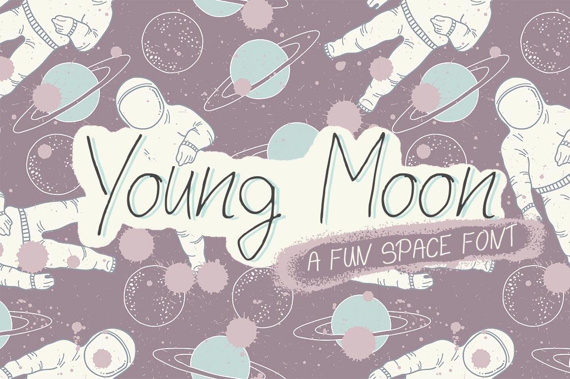 Young Moon: A Hand-Drawn Font for Creative Magic